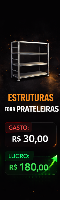 Estruturas para prateleiras